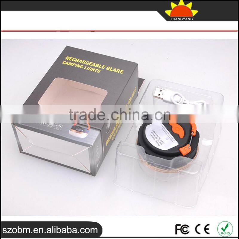 Hiking USB Rechargeable LED Outdoor Camping Lantern light
