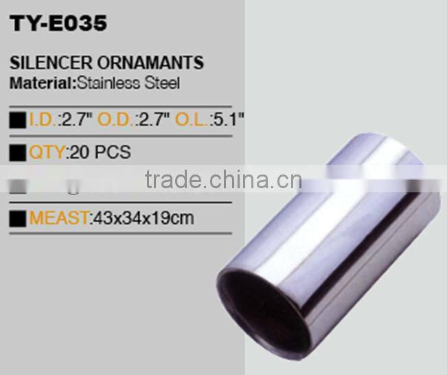 automotive exhaust muffler tail