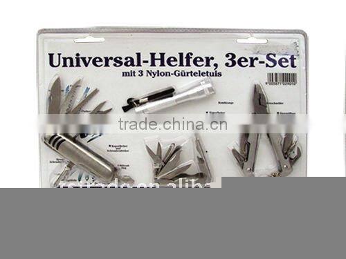 2014 Hardware multi function stainless steel plier hand tools with blister card TK040