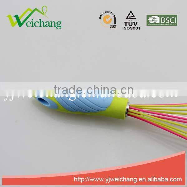 WCR040 Egg Whisk - Kitchen Utensil for Sauces, Roux & Gravy - 10-inch,TPR handle ,silicone head