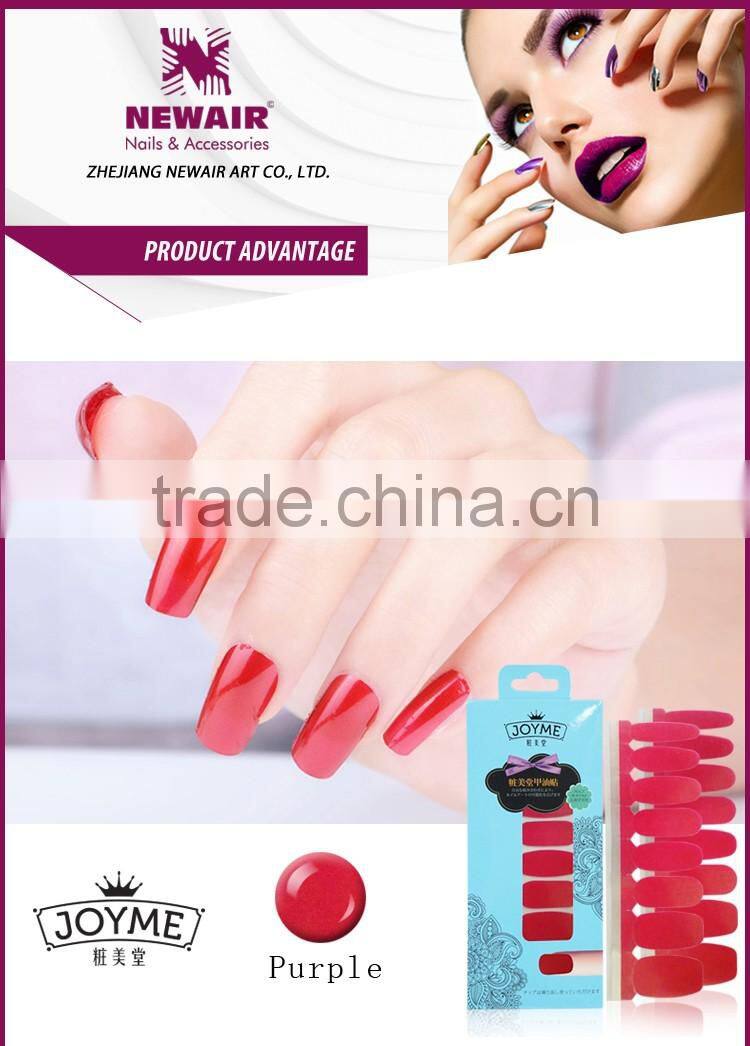 Fashional Style Colorful Nail Polish Strip For Nail Art Decoration
