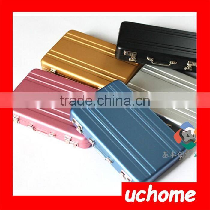 UCHOME Factory Wholesale Suitcase Briefcase Style Business Credit Bank Card Holder