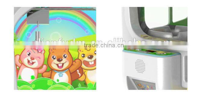 2017 Guangzhou DianFu Baby bear kids vending machine mini claw toy claw machine for sale