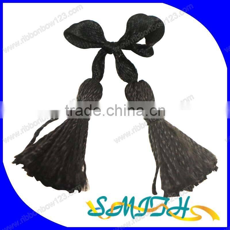 Handmade fashion black tassel fringe