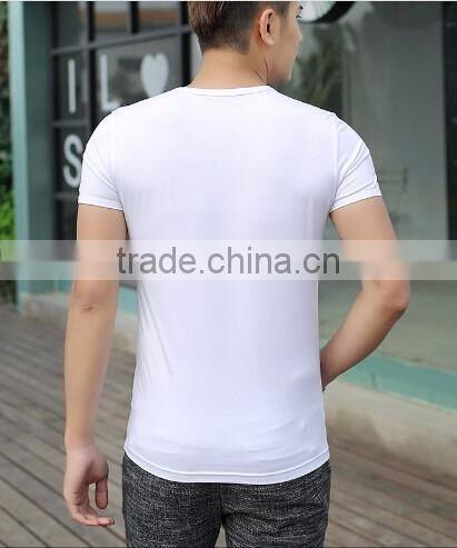 Customized manufactorying plain short-sleeve T shirt for man