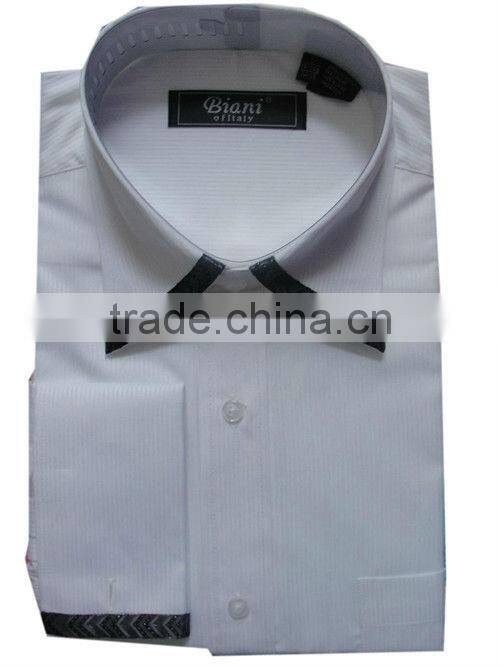 Latest Design Shirts for Men,Frecn Cuff Italian trimmed Mens Shirts