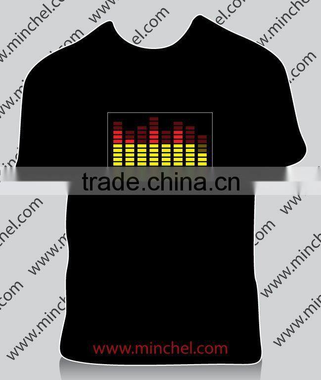 Hot EL Sound el Active T-shirt (Factory price, good quality, timely shippment)