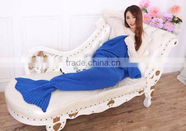 Wholesale Crochet Animal Adult TV Mermaid Tail Blanket