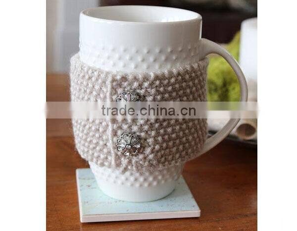 2015 Hand Knit Sock Coffee Cup Cozy