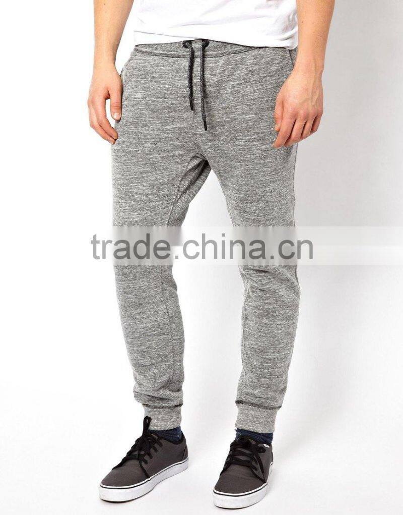 man heathered gray slim fit sweat pants