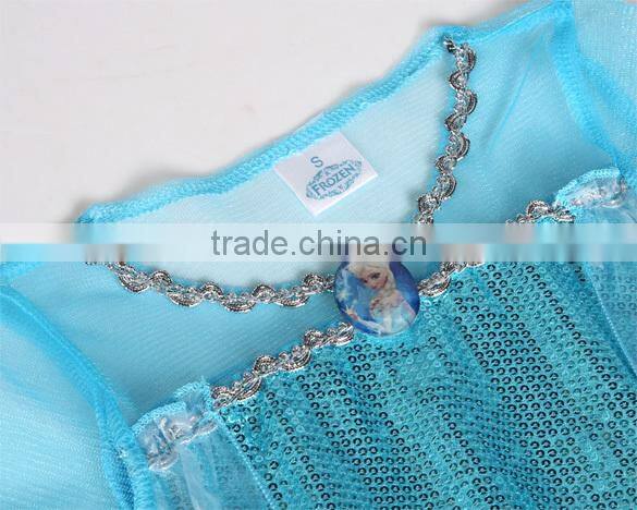New Kid Girl Tulle Long Dress Costume Princess Snow Queen Cosplay Party Dresses SV005608#