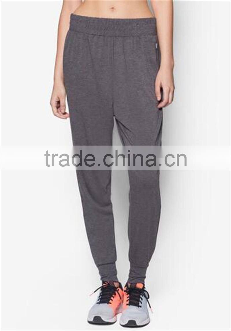 2017 Wholesale High Quality Custom Solid Plain Gym Spotrs Women Pants OEM Service