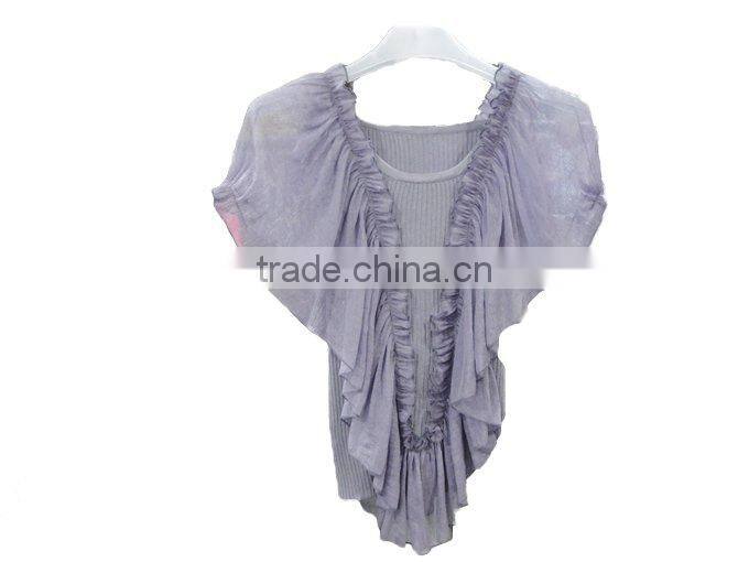 winter beautiful soft cotton cape lady fancy sweater