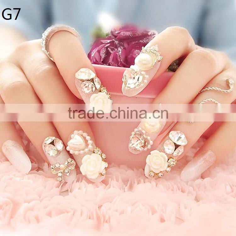 2017 Manicure Artificial Full Nails Art Finished Nails