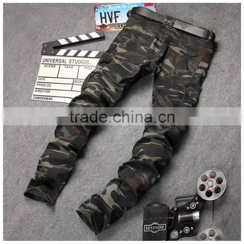 Army Style Casual Pants Plus Size Camouflage Pants Trousers