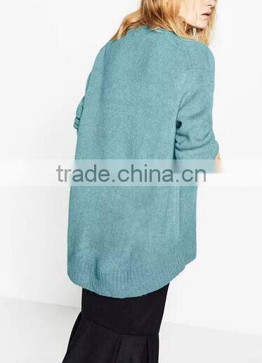 EY0871S Europe Style 2016 Women Fashion Loose Knit Pullover Sweaters