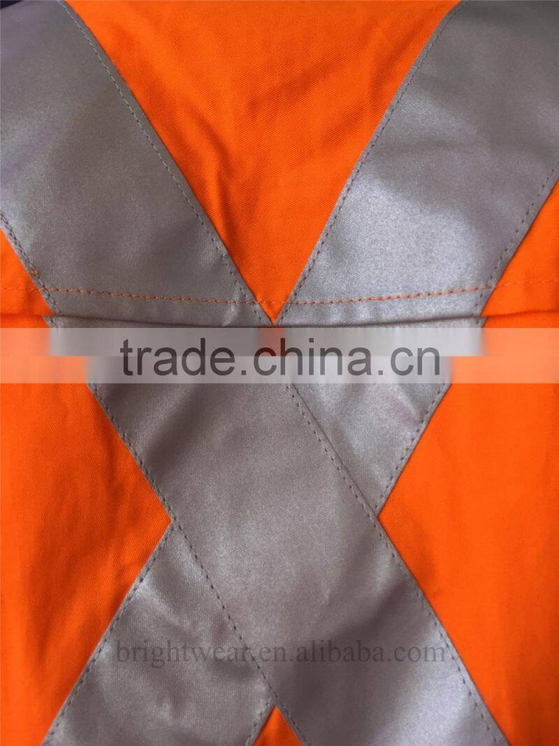 Hi vis long sleeve safety shirt with reflective tape for Australia
