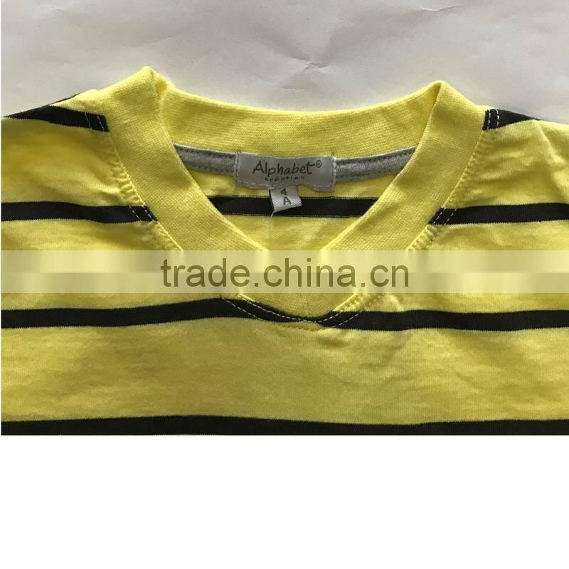 100% Cotton Baby V Neck T-Shirt for Boys