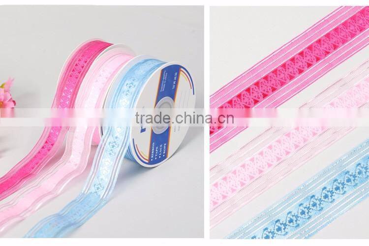 Silver Edged Sheer Ribbon with Satin Center
