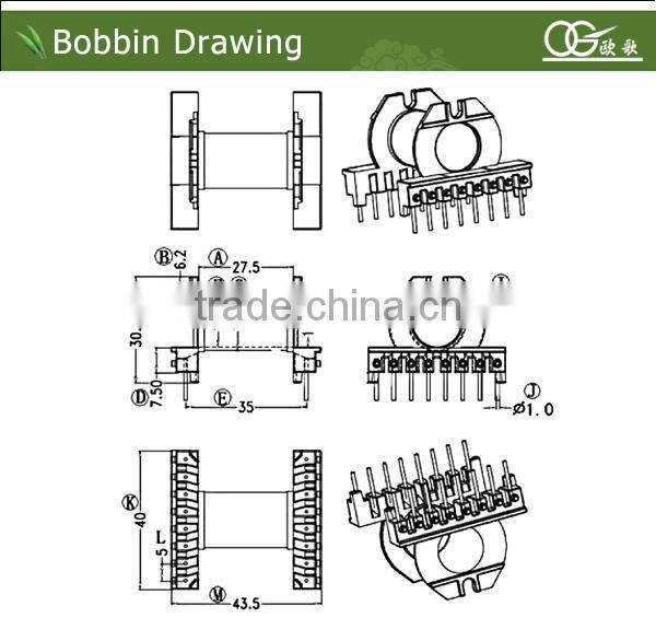 ER4001 er40 planar bobbin