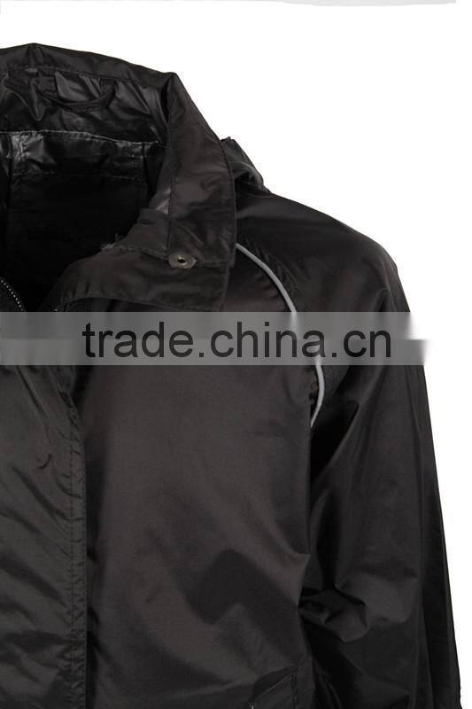 2016 Plain Polyester Rain Jacket with bag
