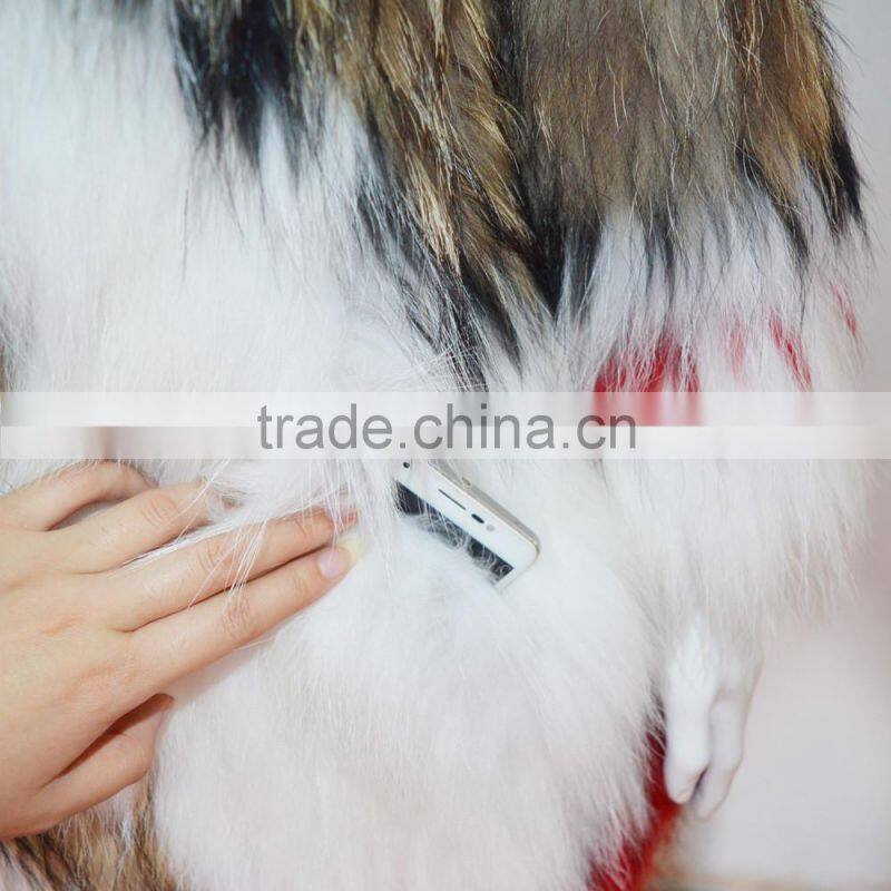 SJ045-01 China Glossy Sumptuous Raccoon Knitted Fur Coats/Women Coats with out Lining/Multicolor Fur Coats