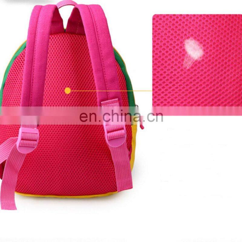 Fushcia Soft Felt Bear Baby Backpack Cartoon