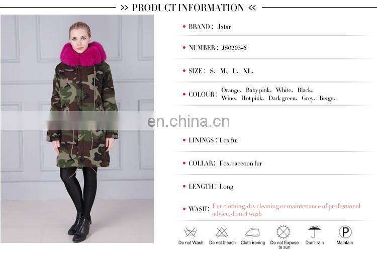 Modern and fashionable real fur trimmed coats with warm hodded