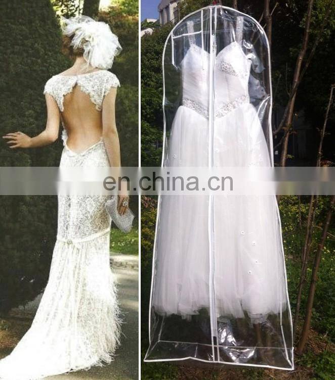 transparent pvc bridal dress cover wedding dress cover clear evening dress cover long gown garment bag