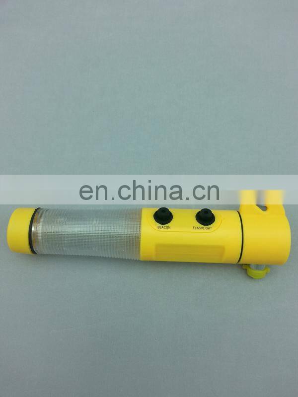 Multifunction Escape tool Led flashlight, rescue hammer, emergency hammer and seat belt reamer for car emergency