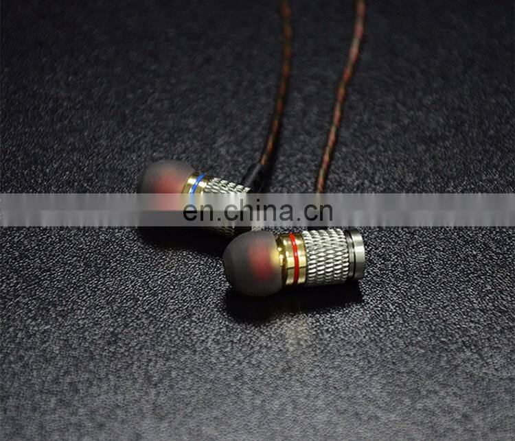 New design high bass durable crystal cable Mobile phone headset for iphone samsung