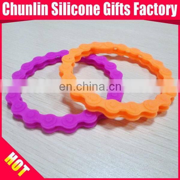 Newest and Personalized Silicone Chain Bracelet