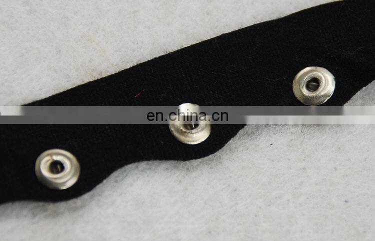 2017 new style pu leather wave lace trimming