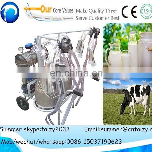 2018 double vacuum milking machine/cow milking machine price //0086-15037190623
