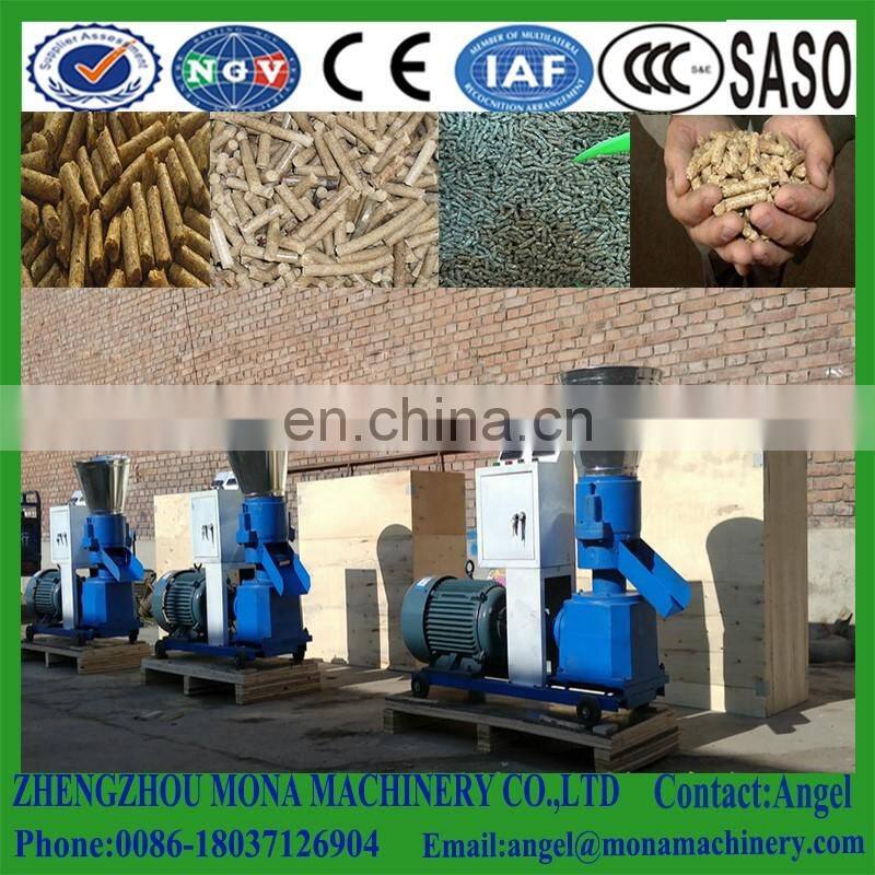 Factory outlets center flat die cassava straw rice husk alfalfa biomass sawdust wood pellet machine with ce