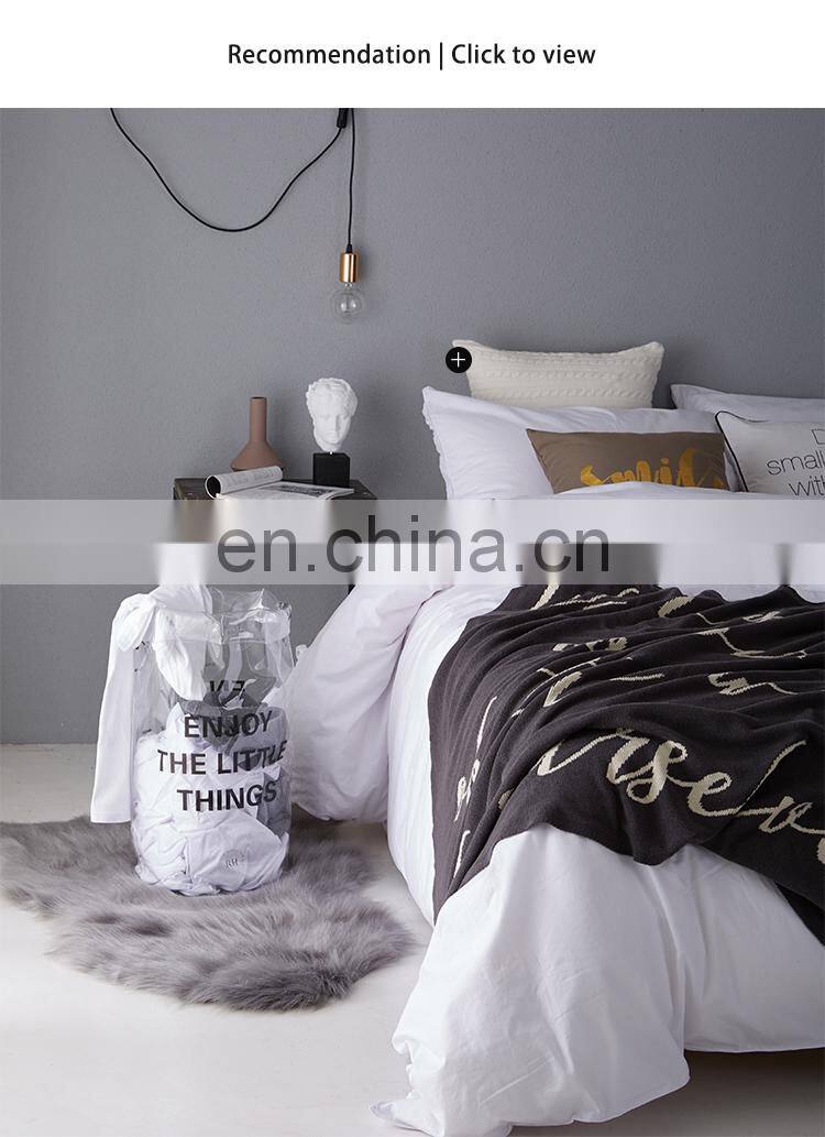 RAWHOUSE Wholesale 100 % cotton soft Knitted blanket