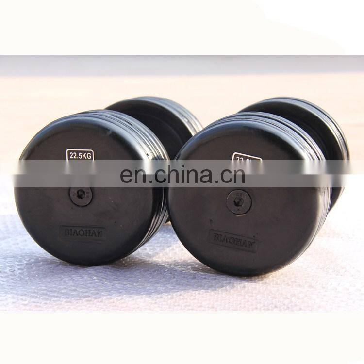 Custom Logo Dodecagon Rubber Fixed Dumbbell Weights Set