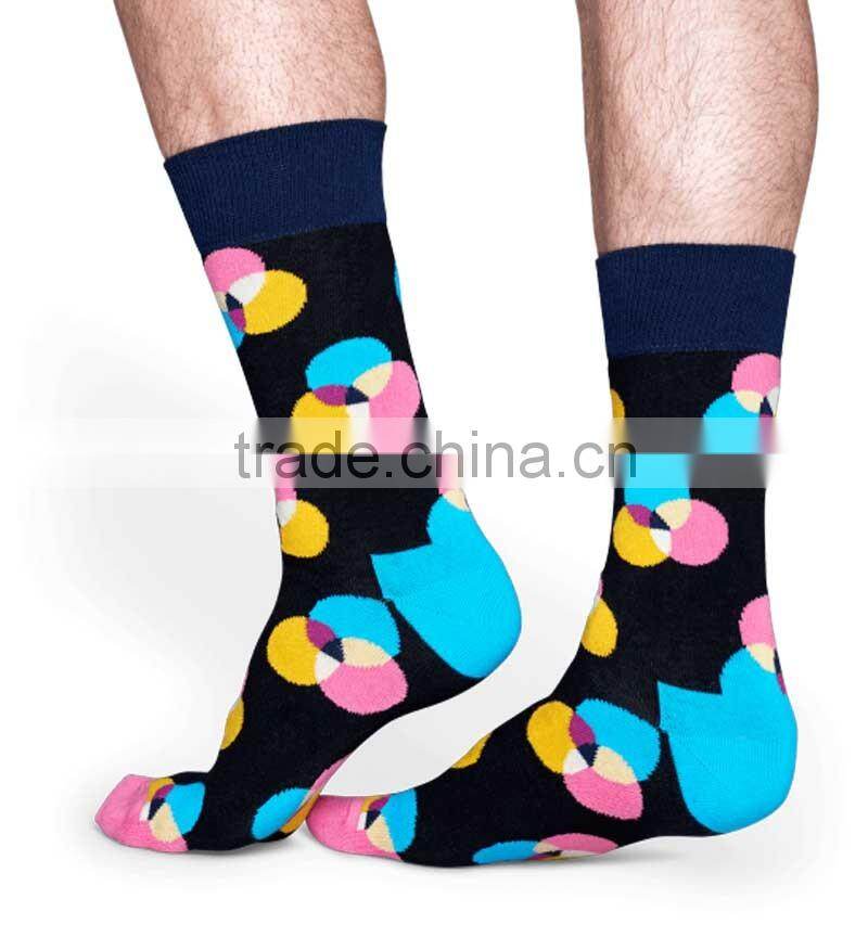 Custom High Quality Colorful Dress Socks For Man