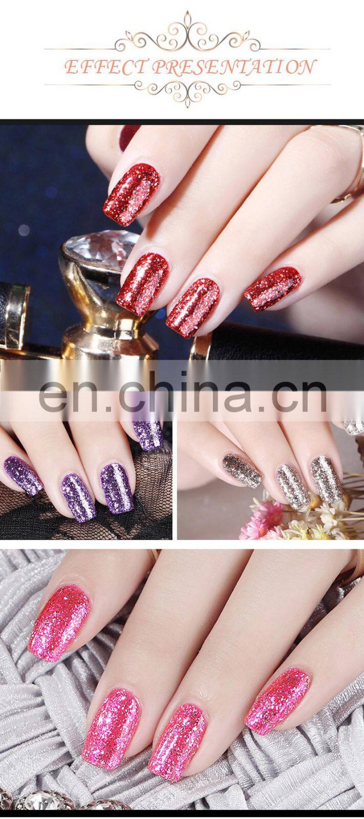 RONIKI Logo Design OEM Distributor Private Label 3-step Soak Off Platinum Diamond Uv Gel Polish