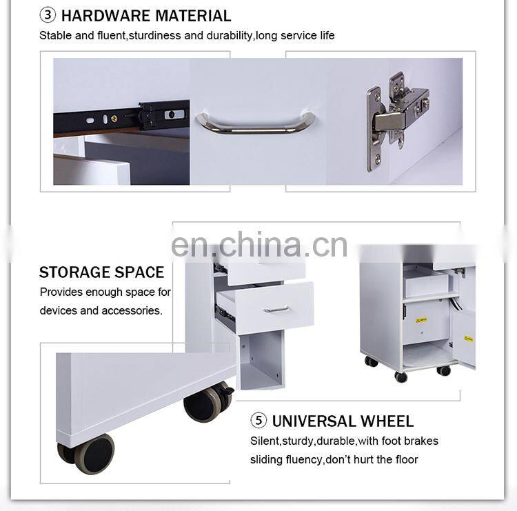 Modern beauty nail salon manicure table with fan