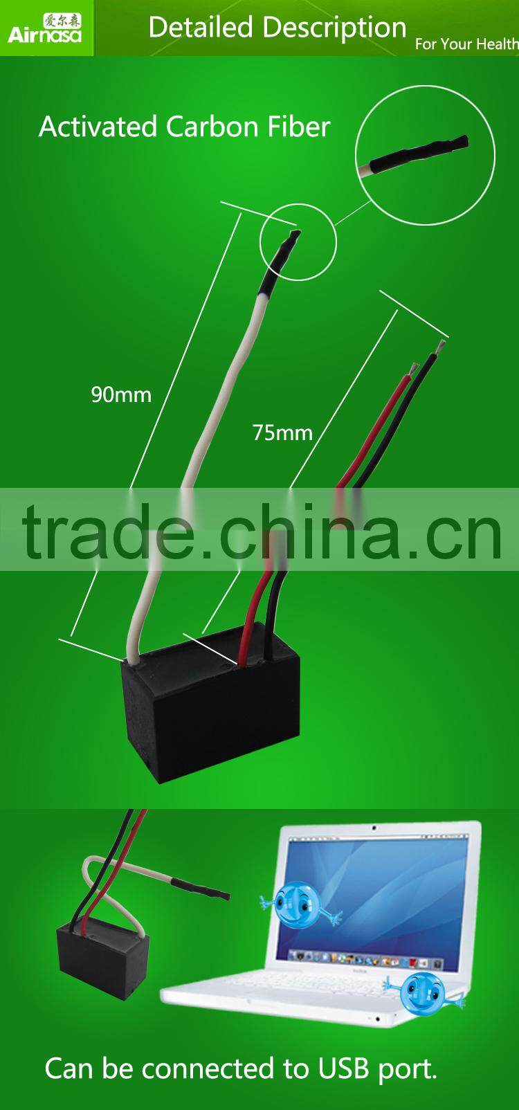 DC5V USB Anionizer Negative Ion Generator