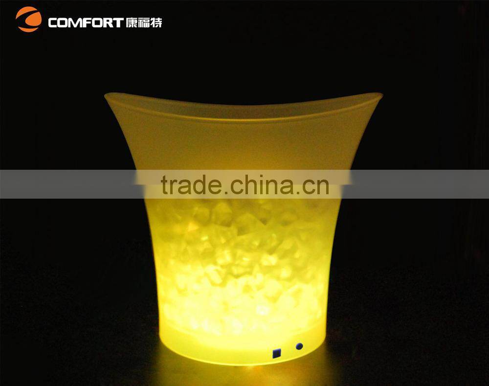 Light up night club barware led illuminated ice bucket