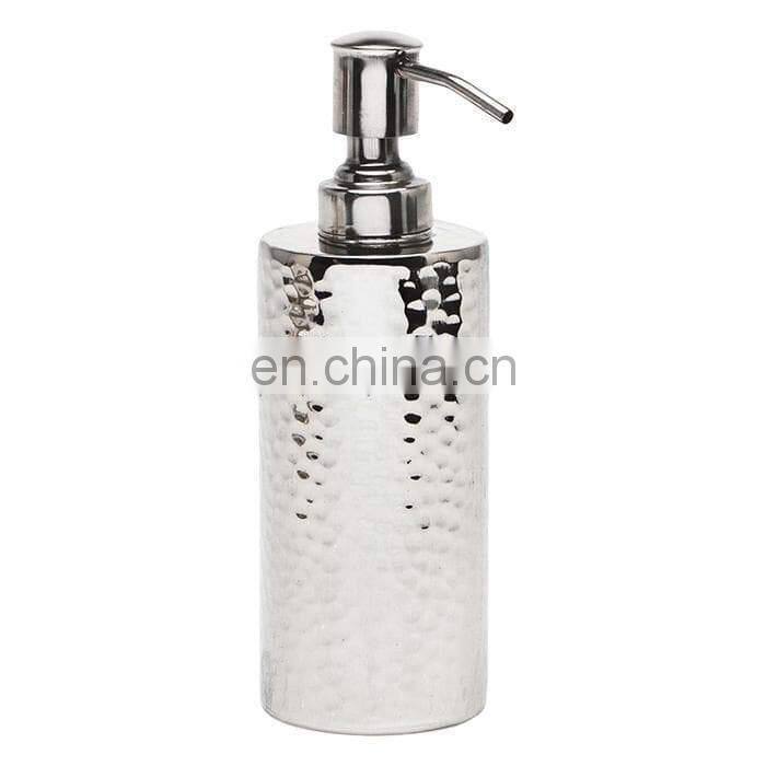 antique round mosaic soap dispenser
