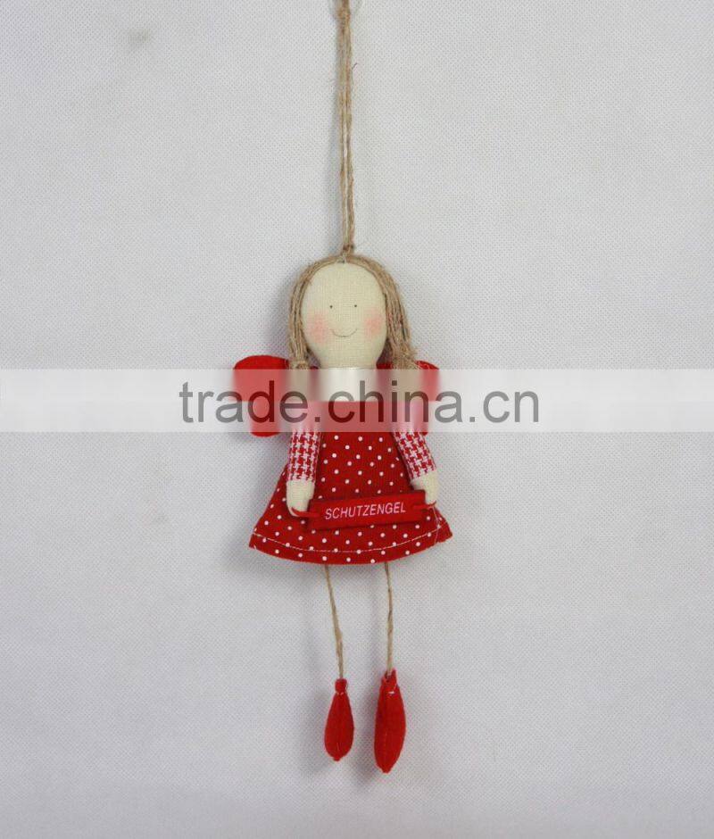 2015 fabric material christmas tree hanging ornament