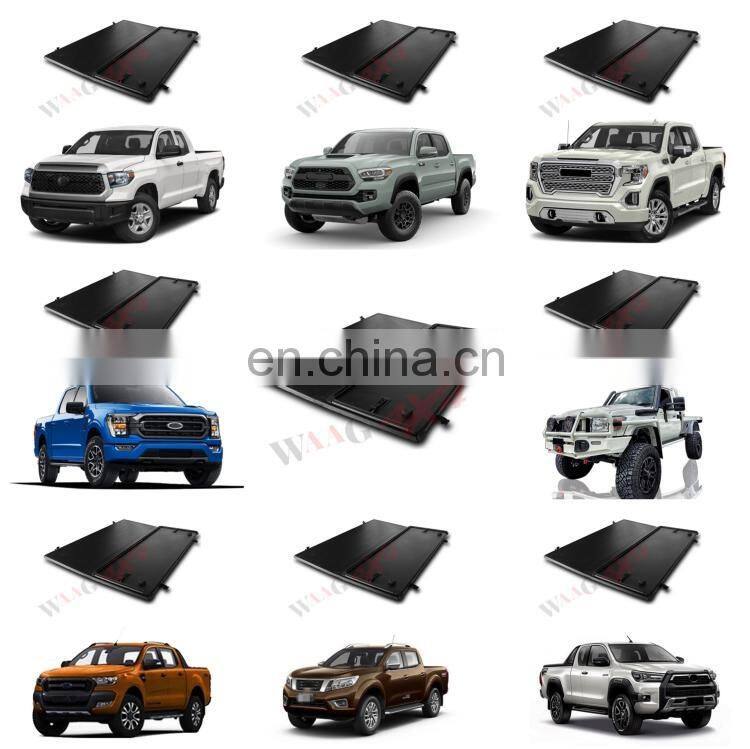 Factory Price Pickup Truck Bed Cover Three Fold Retractable Truck Bed Cover Roller Cover For Ranger