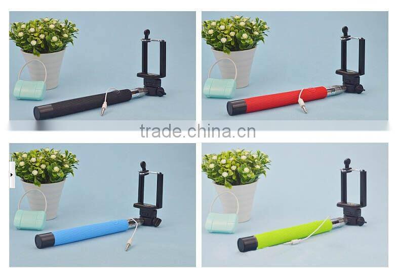 Promotional High Quality wired selfie stick monopod,waterproof monopod
