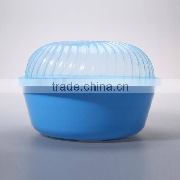 fashion household round shape plastic dewatering sieve with lid