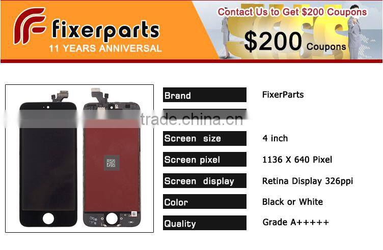 Factory price AAA quality for iphone 5 screens for iphone 5 lcd assembly