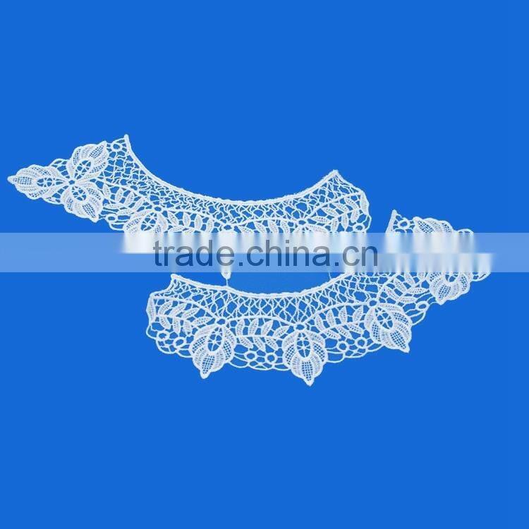 Factory supply cheap custom fashion 2 pieces per set embroidery blouse fake collar design for women