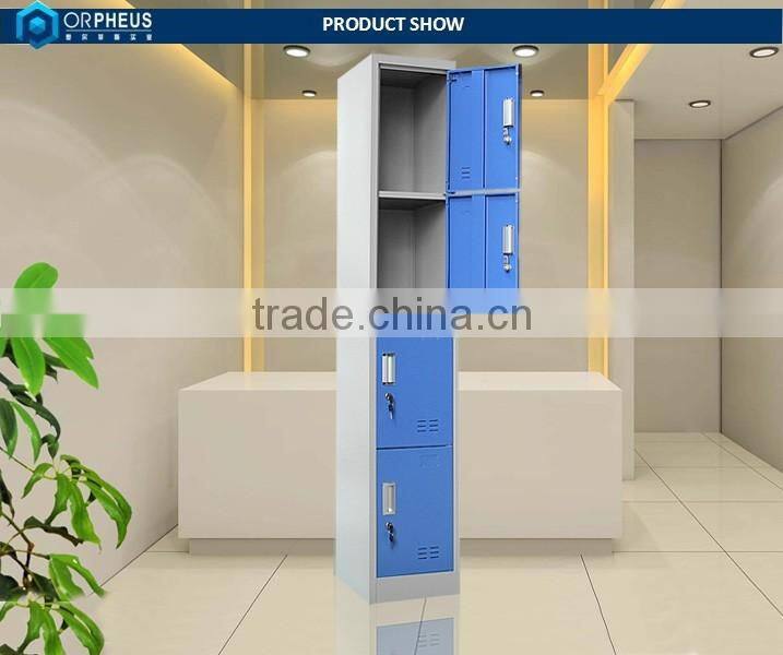 Fast Delivery Lockers Metal Frame Clothes Closet With 4 Door